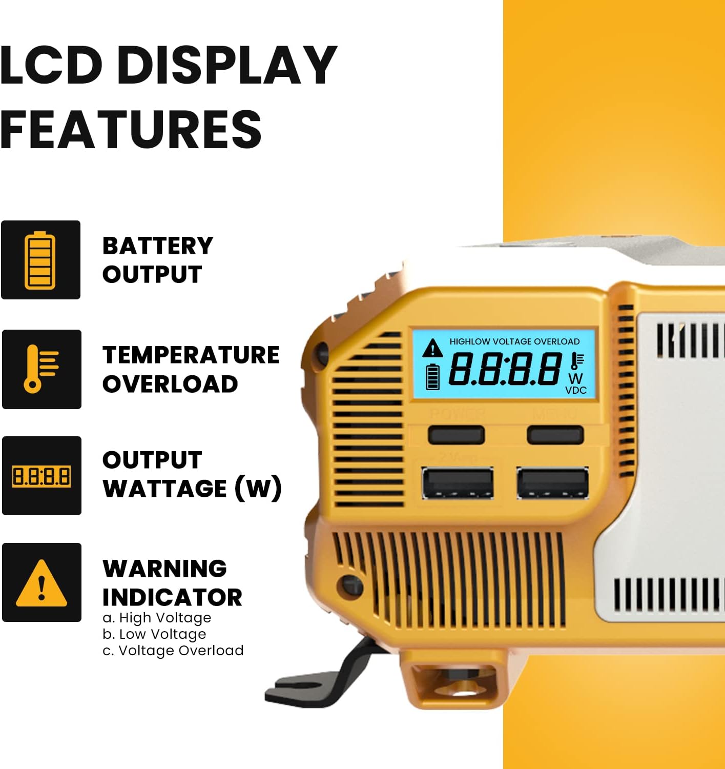 KR1100 - 1100 Watt Power Inverter | Krieger Electric